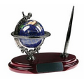 Gemstone Globe Pen Stand
